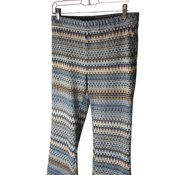 Vtg 90's Y2K Joe B Flare Bell Bottom Pants Sz L Semi Sheer Knit Festival Boho - Picture 5 of 9
